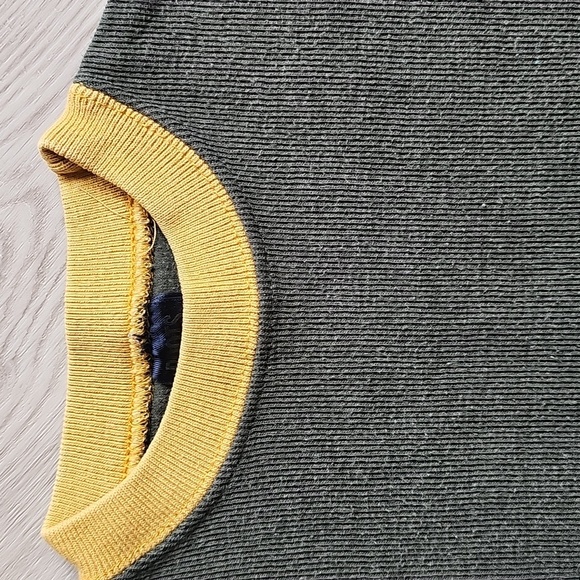 Vintage Roots Athletic Kids Green and Yellow Striped Sweater Top XL - Picture 5 of 12